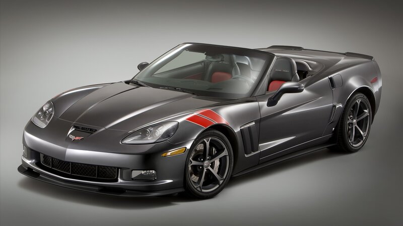 Gray Corvette Convertible — Dramatic