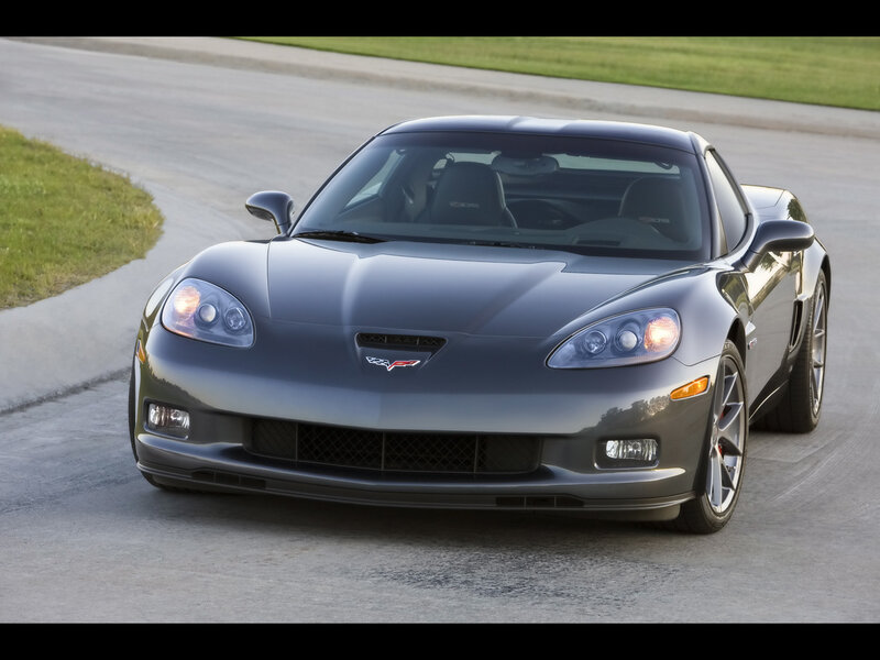 Gray Corvette Sports Car — Calm, Afternoon