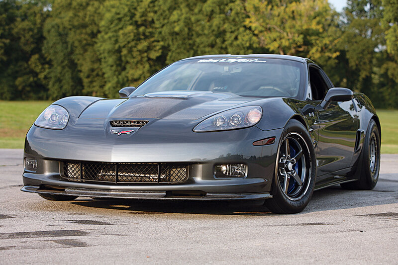 Gray Corvette Sports Car — Calm