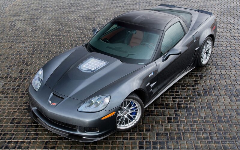 gray corvette zr1 sports car