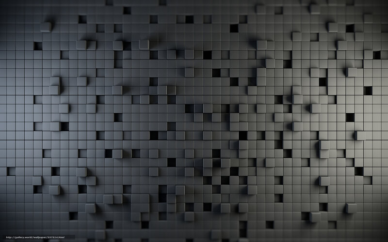 Gray Cube Wall