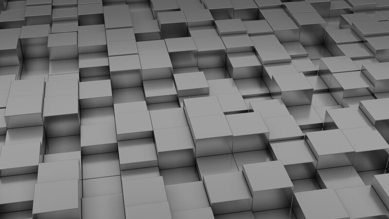 Gray Cubes in Pattern