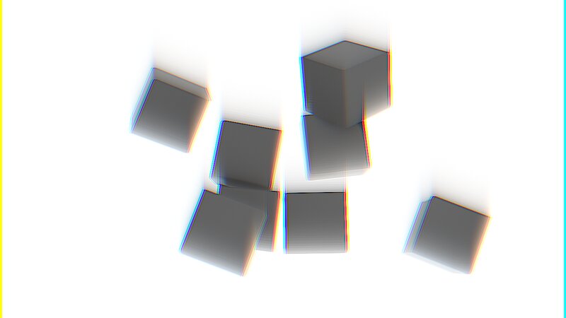 Gray Cubes on White