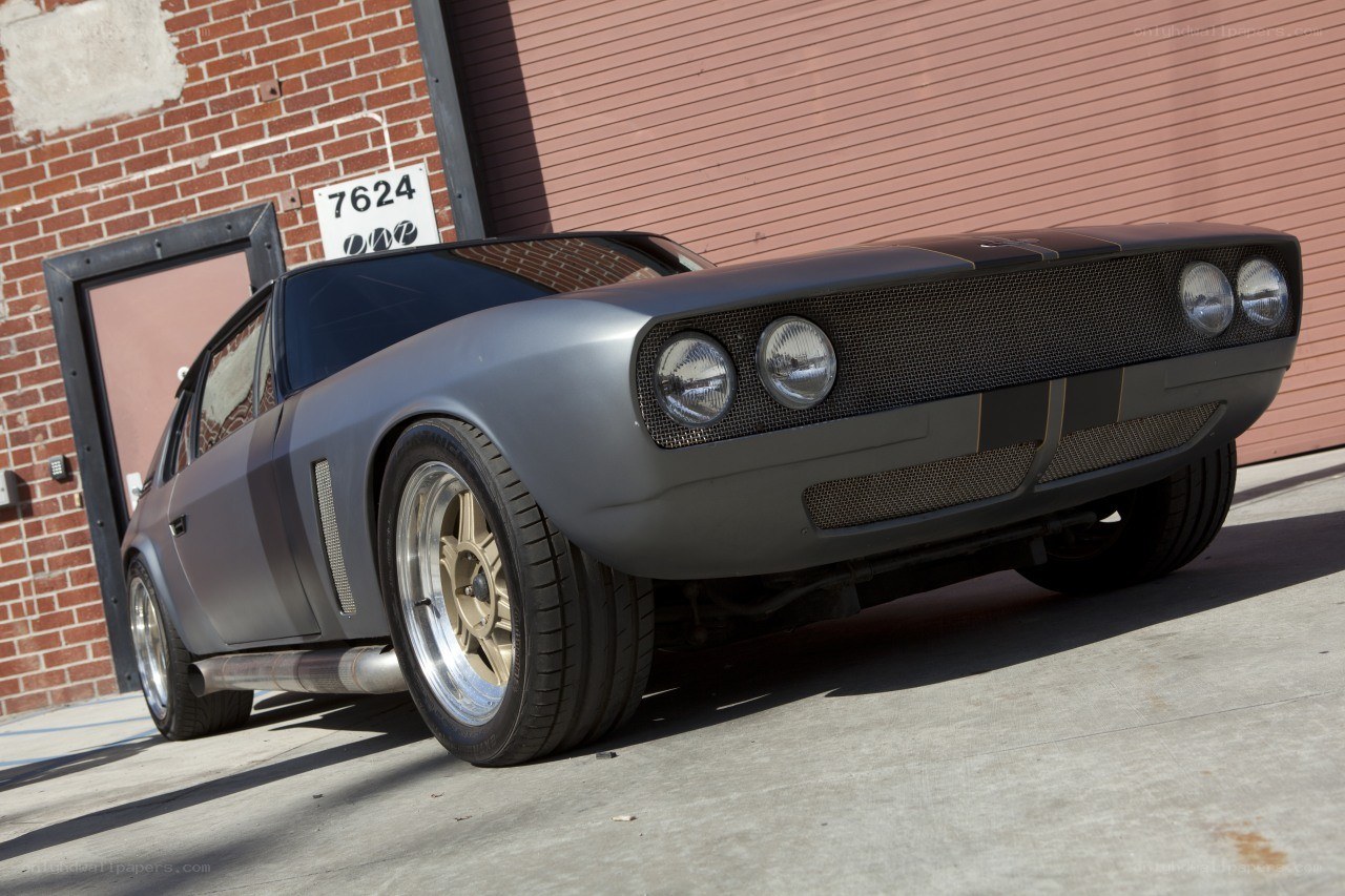 gray custom sports car
