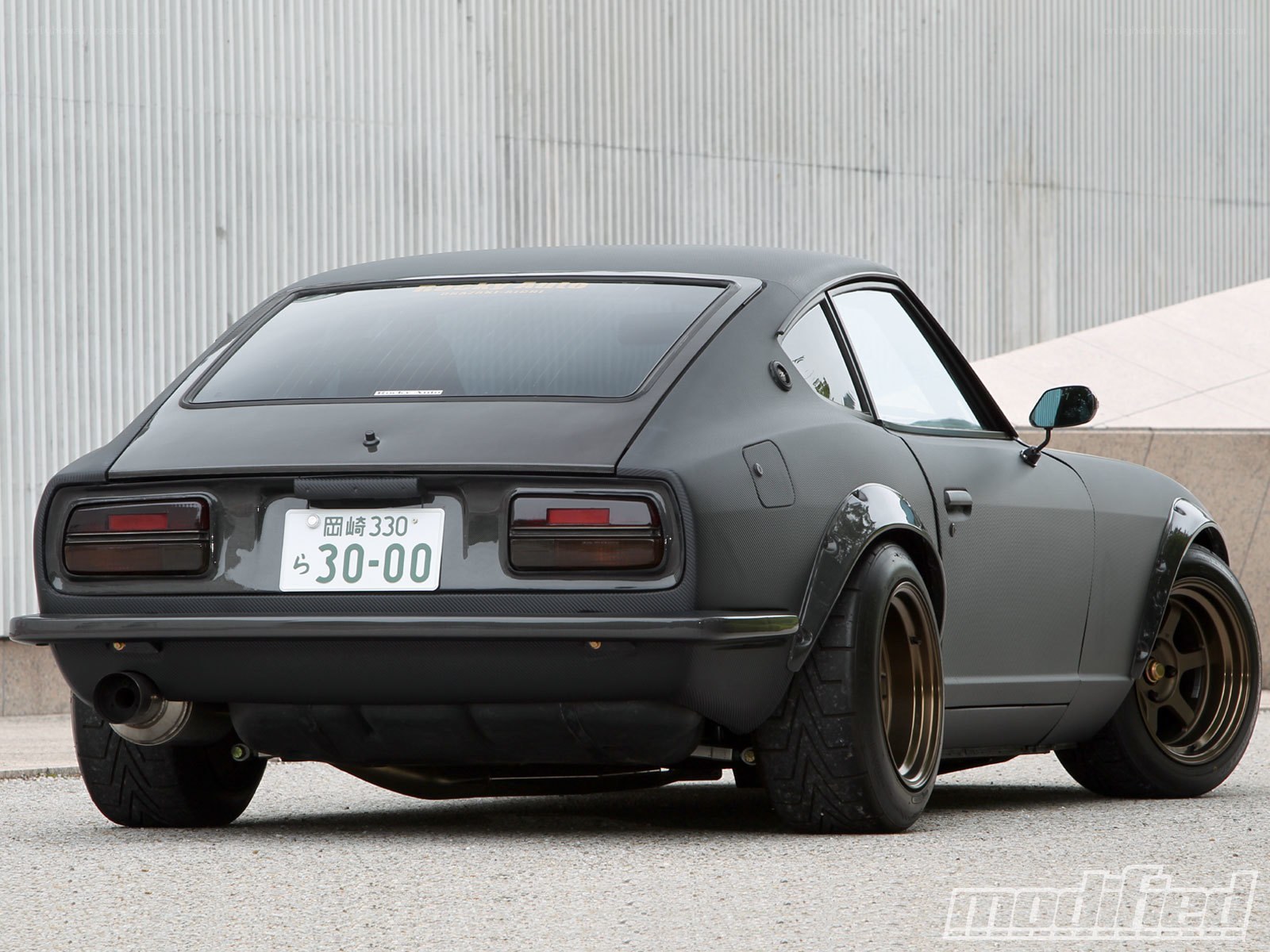 gray datsun 240z car