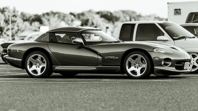 Gray Dodge Viper Car