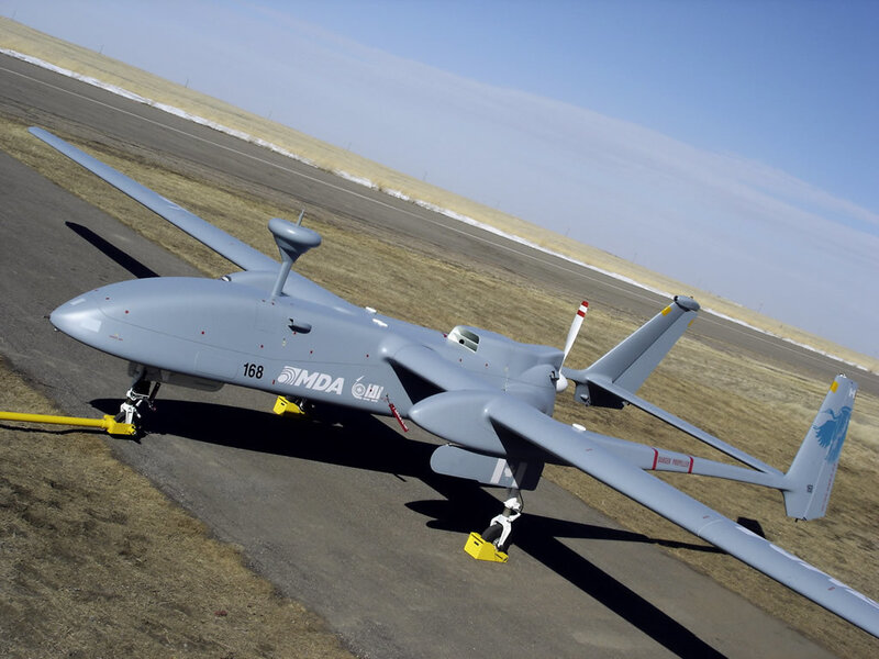 Gray Drone on Runway
