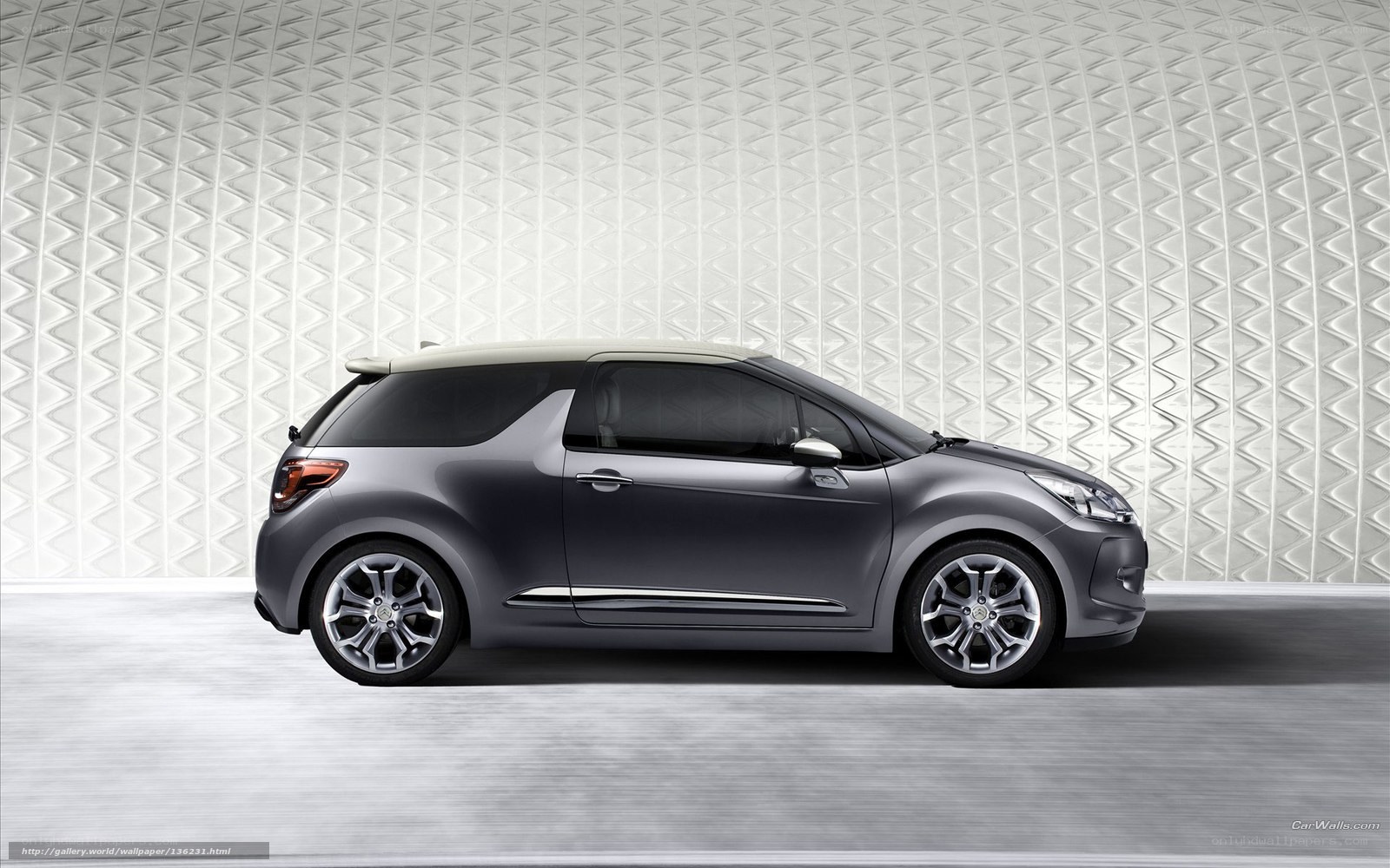 Gray DS3 Car Side View