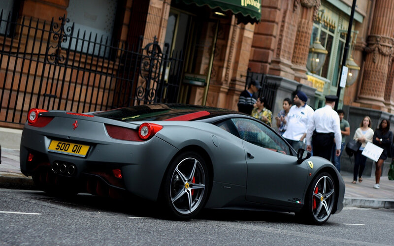 Gray Ferrari 458 Italia