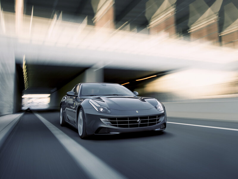Gray Ferrari Car — Dynamic, Photograph