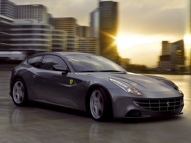 Gray Ferrari Car — Dynamic