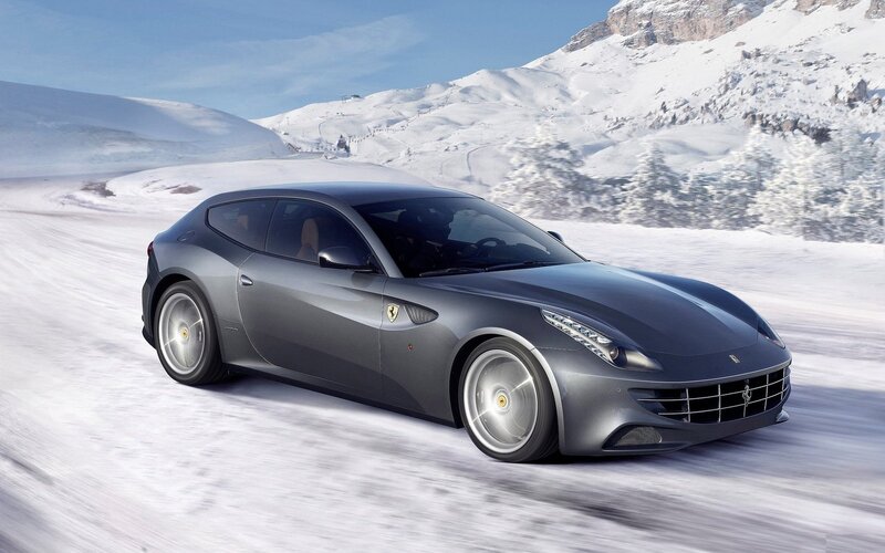Gray Ferrari Car