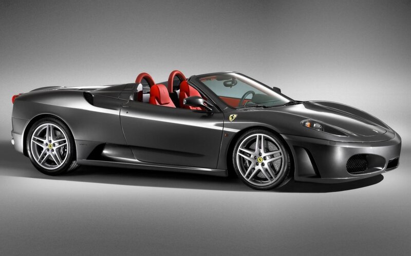 Gray Ferrari Convertible — Silver Wheels