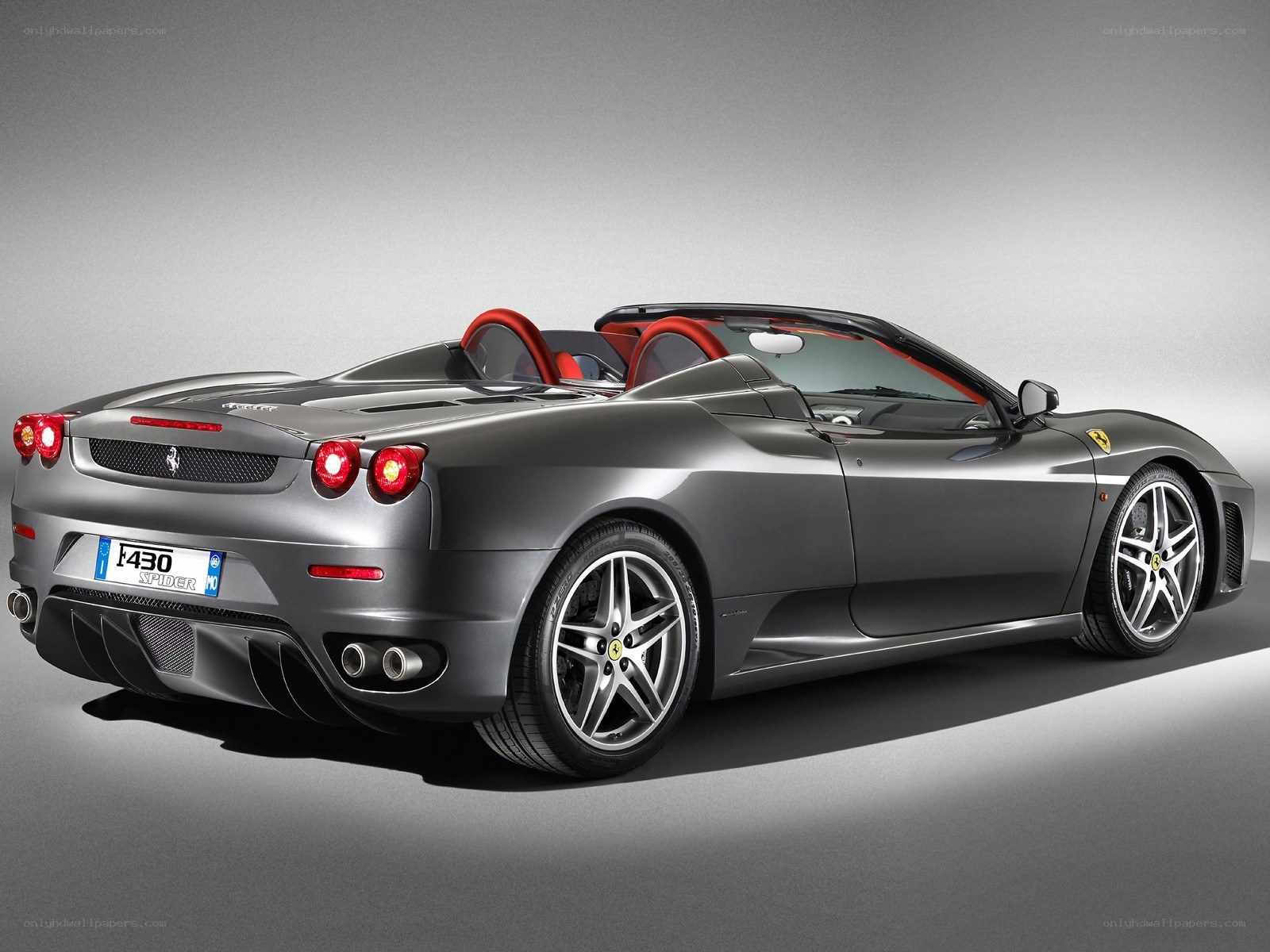 Gray Ferrari F430 Spider