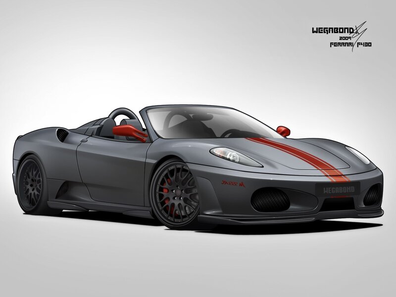 gray ferrari f430 spider