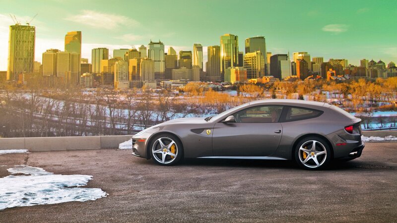Gray Ferrari Ff — Dramatic