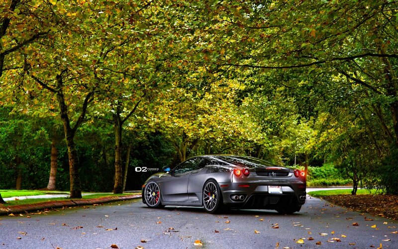 Gray Ferrari on Road