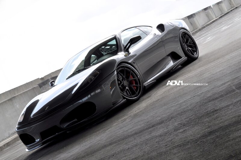 gray ferrari on track