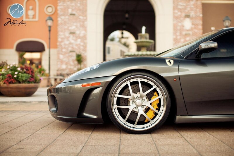 Gray Ferrari sports car