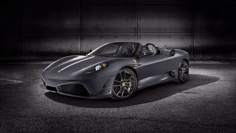 gray ferrari sports car