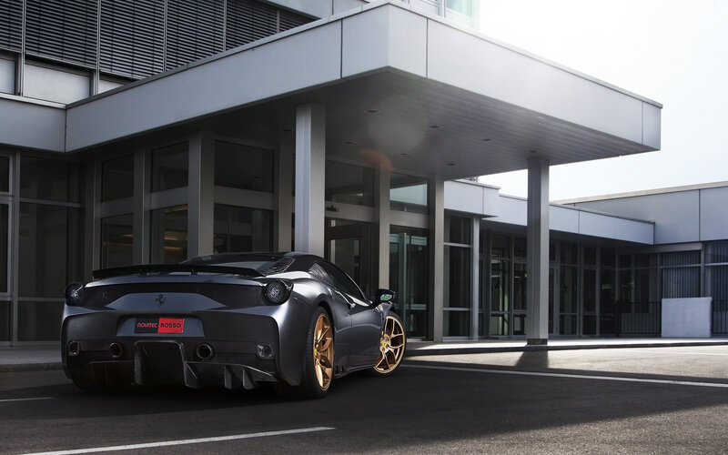 Gray Ferrari Sports Car — Dramatic, Afternoon
