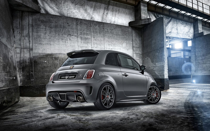 Gray Fiat Car — Dramatic, Photograph, Concrete Walls
