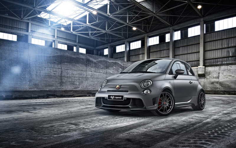 Gray Fiat Car — Dramatic, Photograph