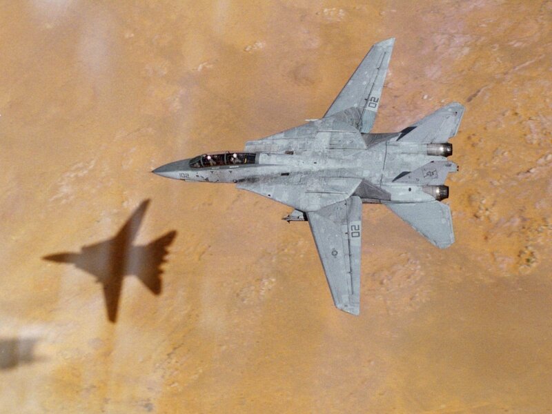Gray Fighter Jet — Dramatic