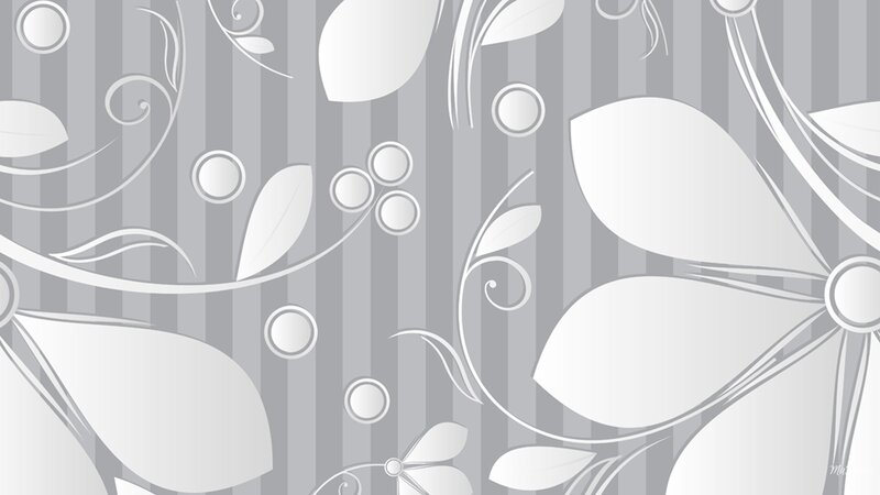 Gray Floral Pattern