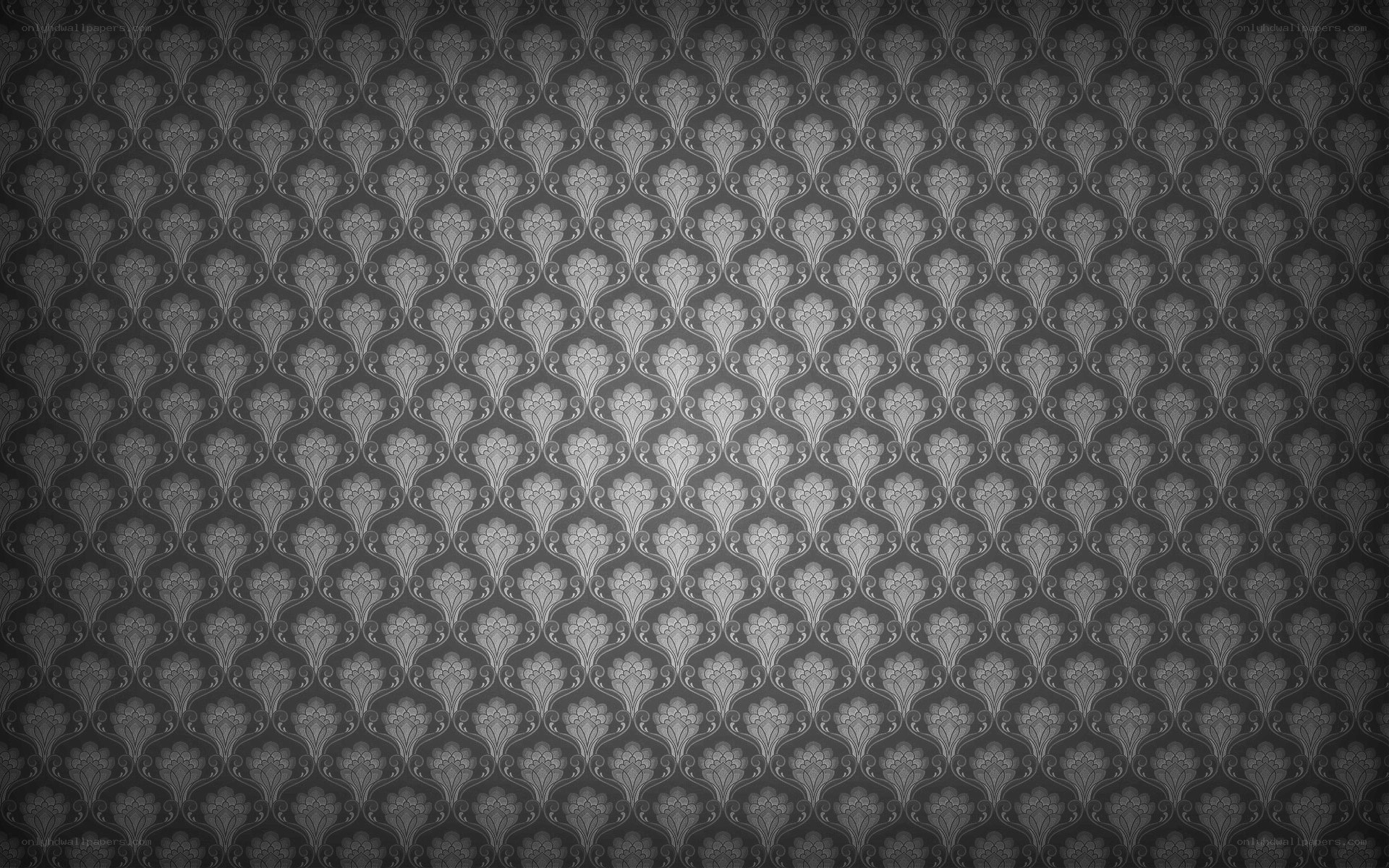 gray floral wallpaper pattern