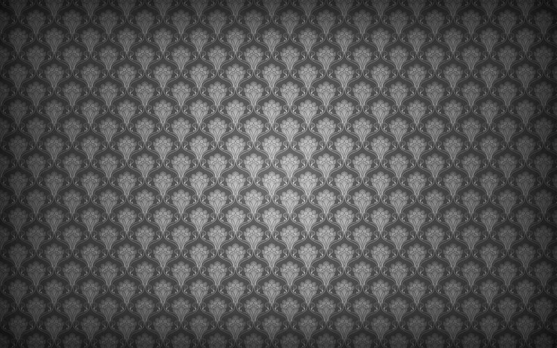 Gray Floral Wallpaper