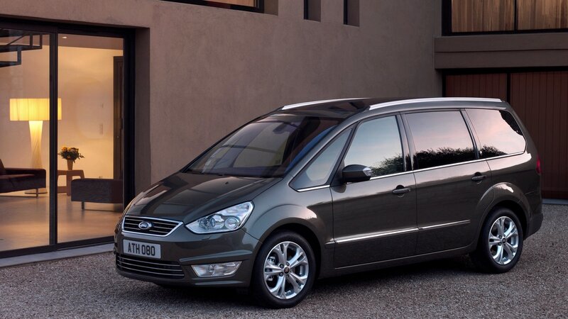 Gray Ford Galaxy minivan