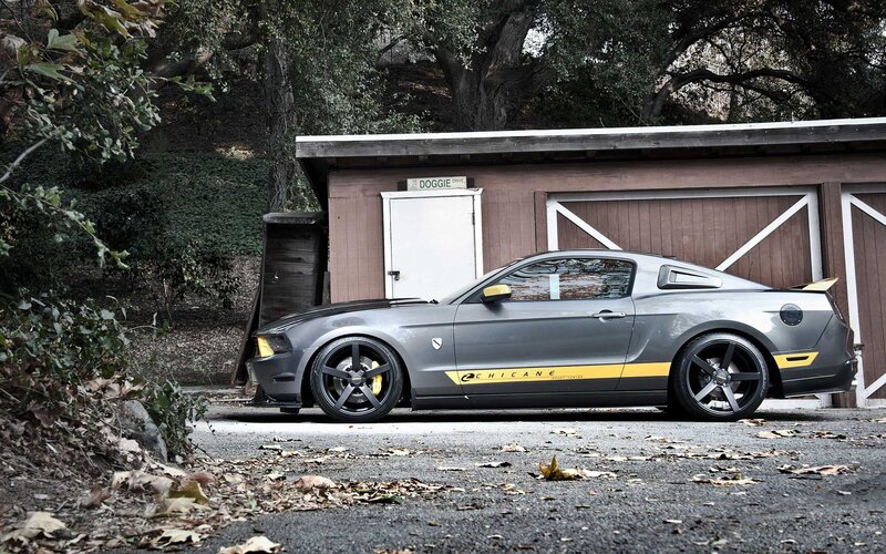 Gray Ford Mustang — Calm, Autumn