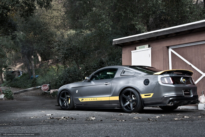 Gray Ford Mustang — Dramatic, Photograph, Car