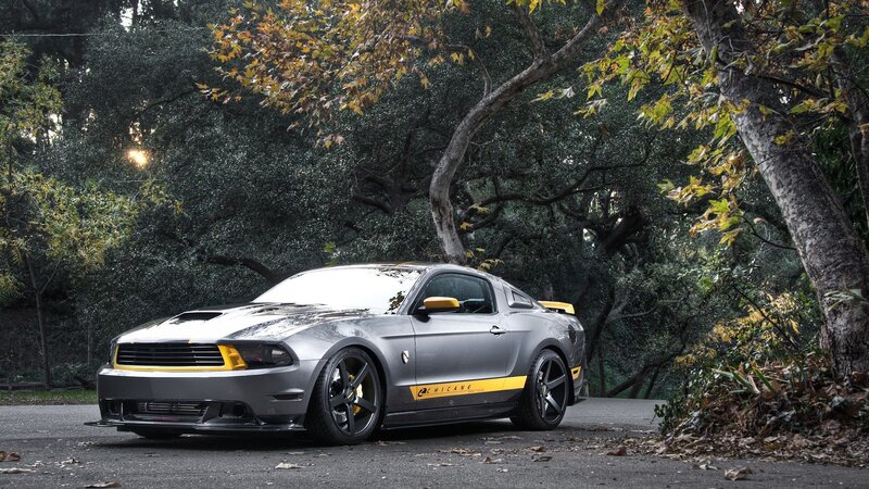 Gray Ford Mustang — Serene, Autumn