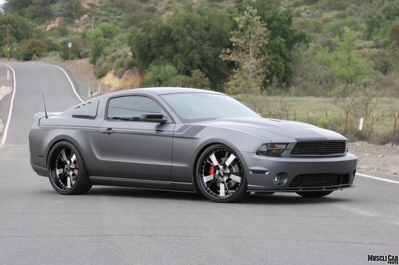 Gray Ford Mustang