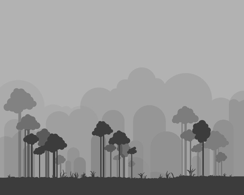 gray forest silhouette