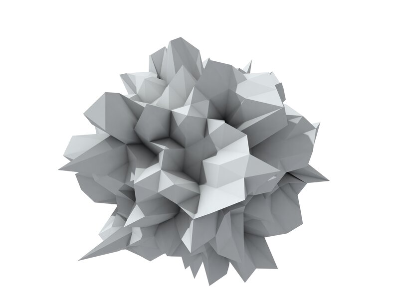 Gray Geometric Sphere