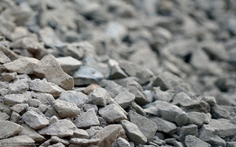 gray gravel pile
