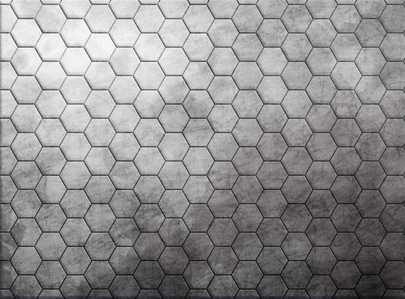 gray hexagonal tile pattern
