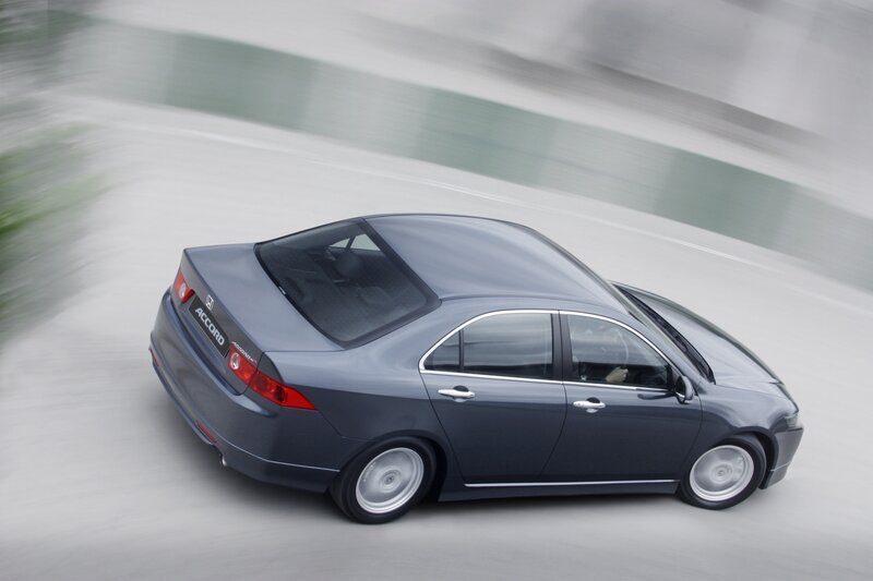 Gray Honda Accord in motion