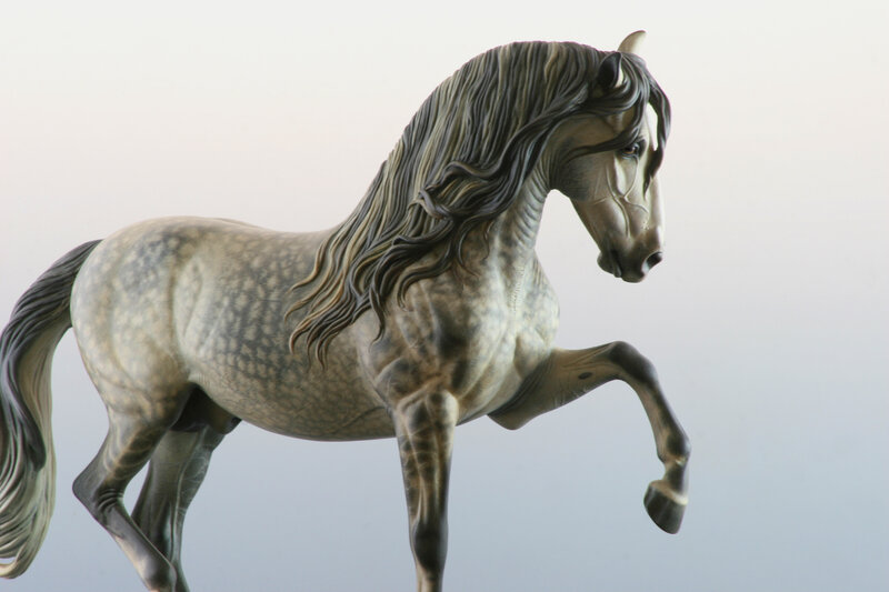 Gray Horse Figurine — Calm, Photograph