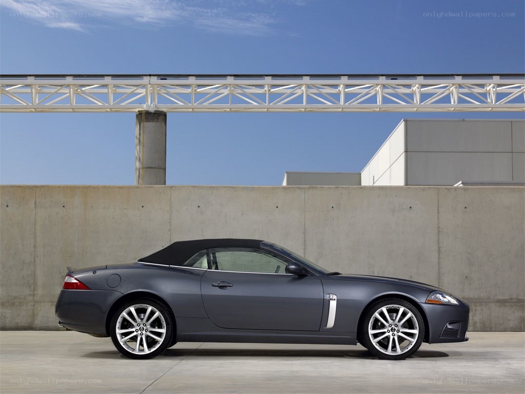 Gray Jaguar convertible car