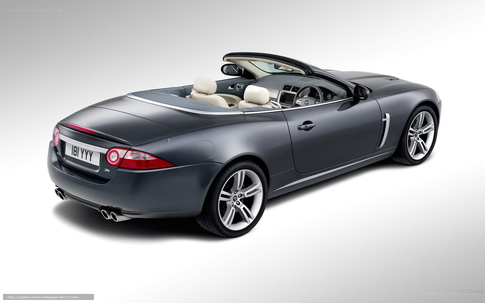 gray jaguar convertible car