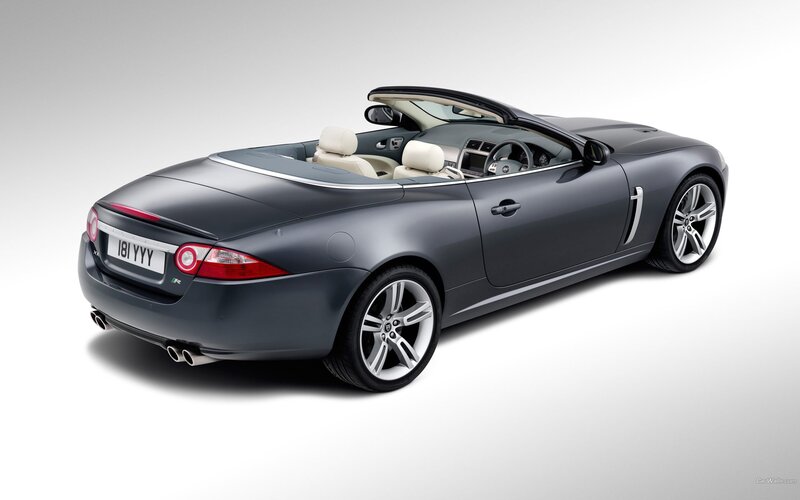 gray jaguar convertible