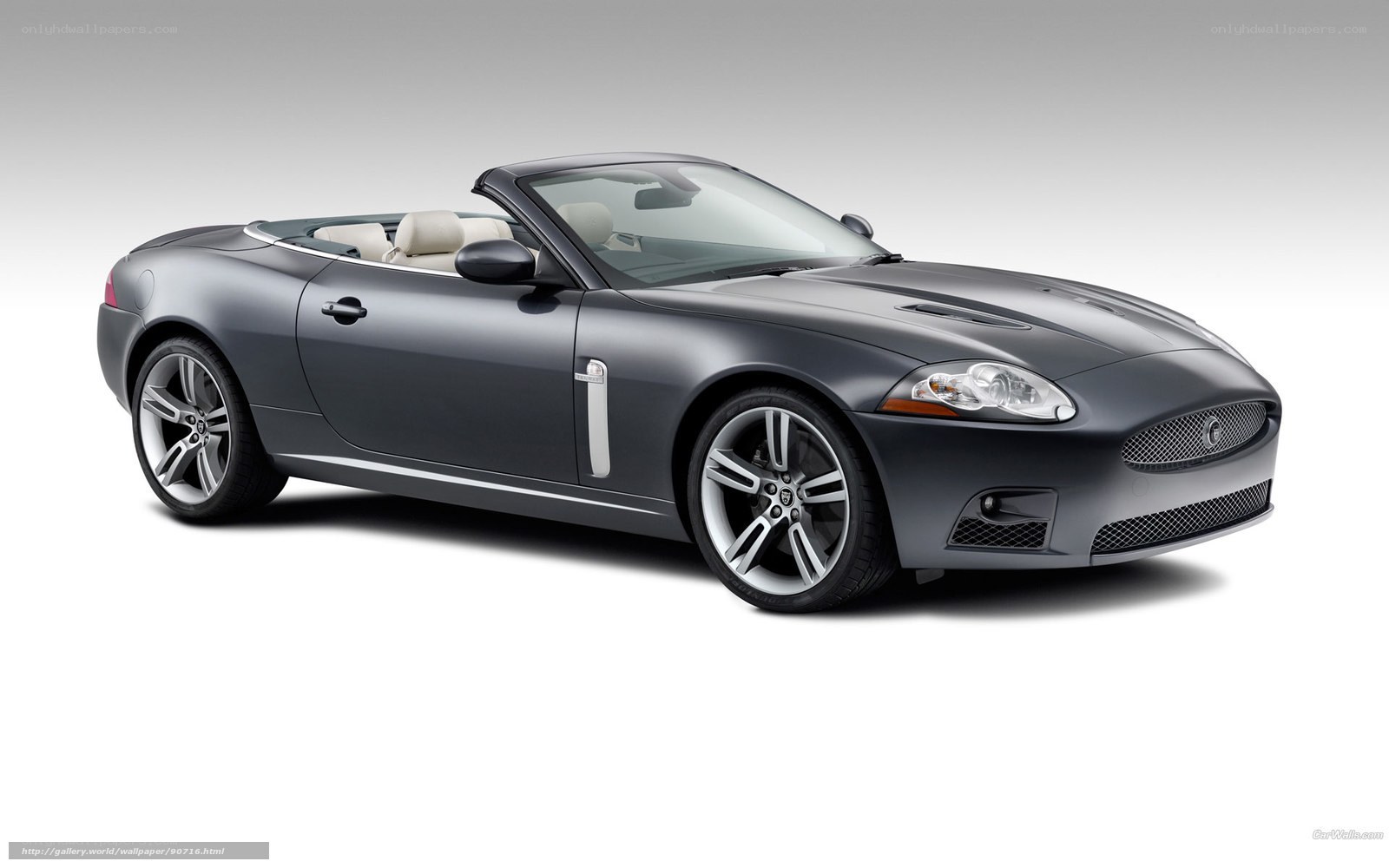 Gray Jaguar XK Convertible