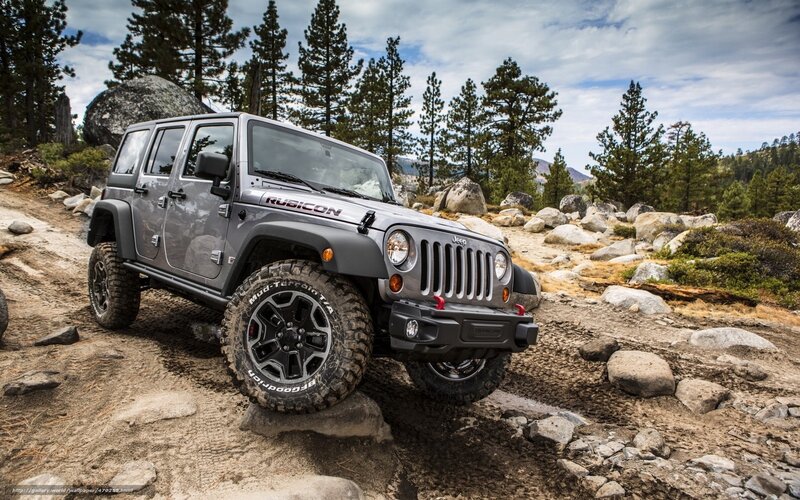 Gray Jeep Rubicon