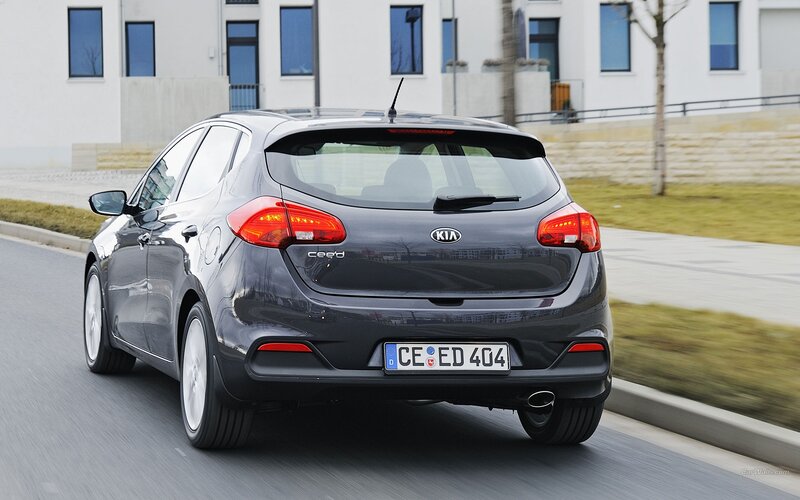 Gray Kia Cee'd Car