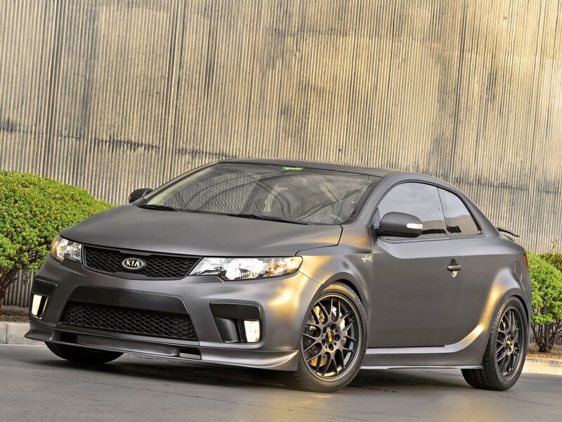 Gray Kia Forte Coupe