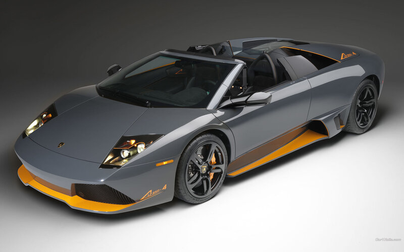 gray lamborghini convertible